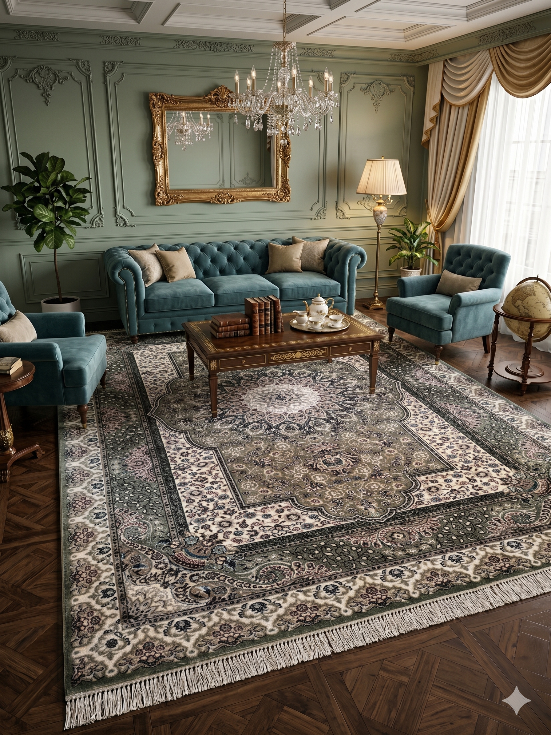 Modern rug collection with bold geometric pattern